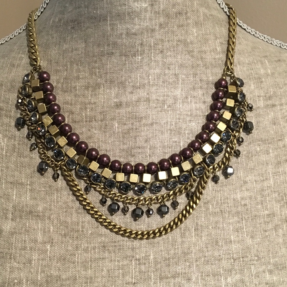 Silpada Layered Brass Necklace